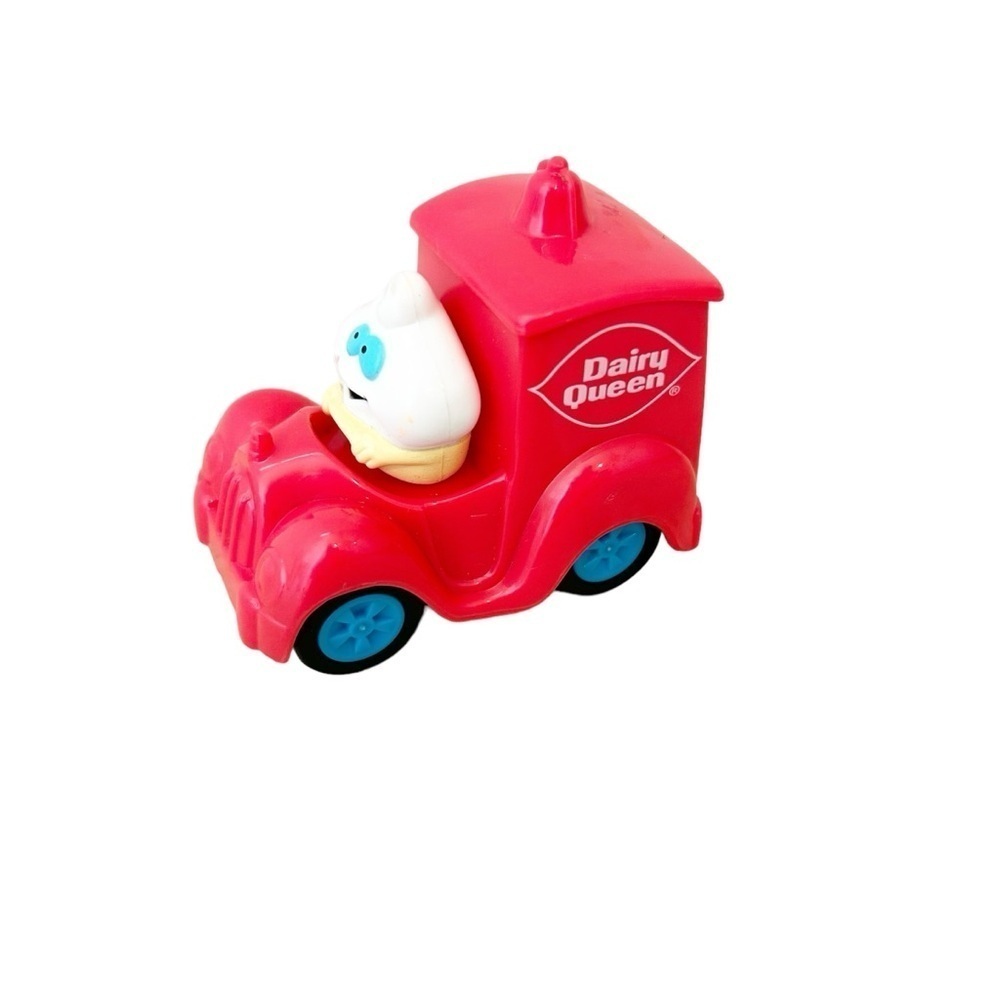 Vintage 1998 Dairy Queen Red Ice Cream Truck Vanilla Ice Cream Fast Food Toy